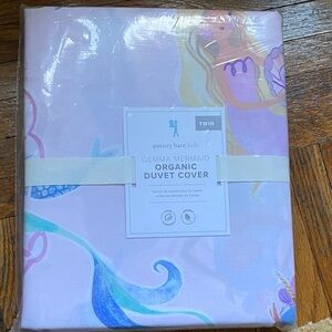 Pottery Barn Kids Gemma Mermaid Duvet Cover - Pink and Blue
